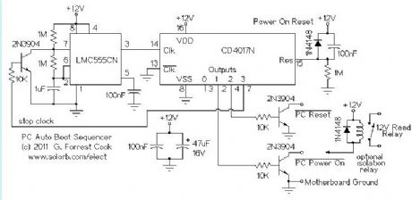 PC Automatic Power-on Circuit