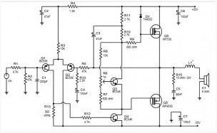50 watt Mosfet amplifier