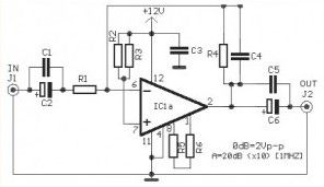 Video Amplifier Circuit based IC LM359