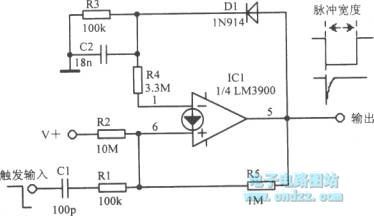 Oscillator circuit using LM3900