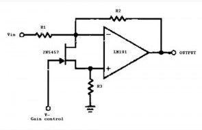 Voltage controlled variable gain amplifier