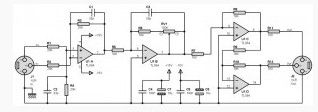 Balanced Input/Output Pre-amplifier Circuit