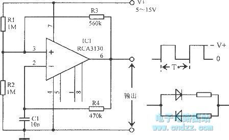 1Hz ~ 1MHz multivibrator circuit