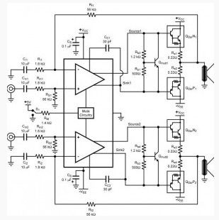 High Precision Audio Frequency Amplifier based LM4702