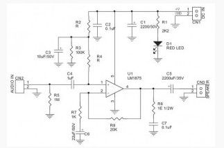 Audio Frequency Amplifier 20W based LM1875