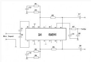 Microphone Amplifier based K548UN1