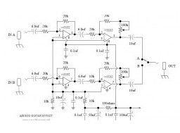 A/B Box Guitar Effect Schematic