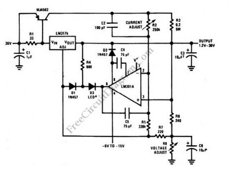 5 A Constant Voltage-Constant Current Regulator