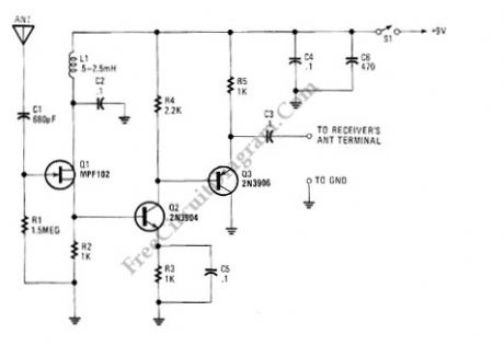 Active Antenna With Gain (Booster) circuit