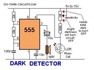 DARK DETECTOR Circuit
