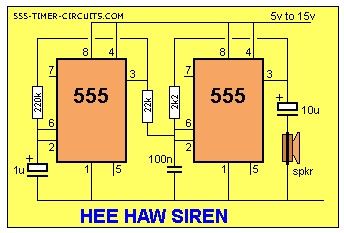 HEE HAW SIREN Circuit