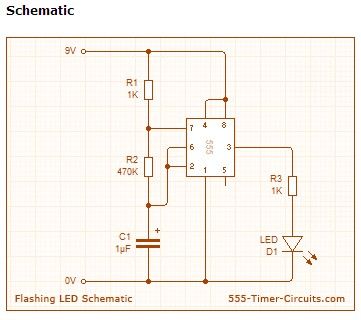 Flashing LED Circuit