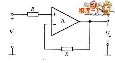 Non-inverting amplifier noninverting follower circuit diagram
