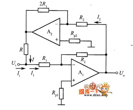 Inverting amplifier circuit diagram using bootstrap circuit