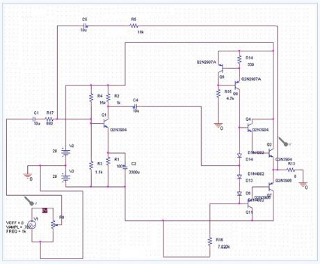 15 Watt Amplifier electronic circuit