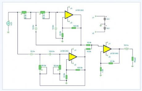 Audio Notch Meter electronic circuit diagram