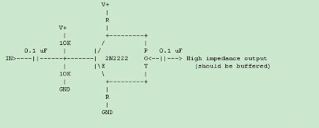 single-transistor phase splitter