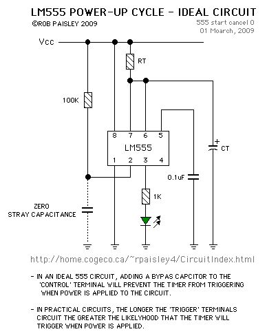Power-Up Reset For 555 Timers