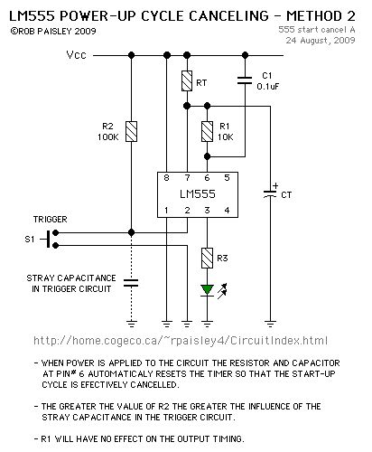 LM555 Power-Up Reset Method 2