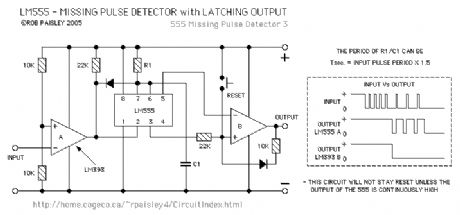 Latching Output - Missing Pulse Detector