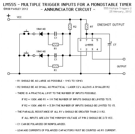 Multiple Trigger Inputs Circuit