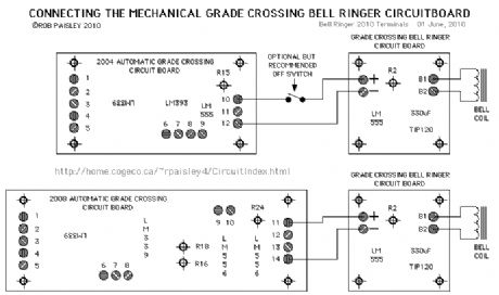 grade crossing bell ringer circuitboard
