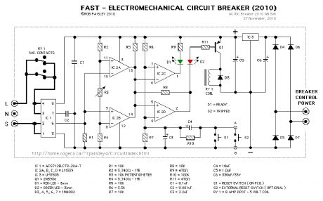 Fast Circuit Breaker Schematic