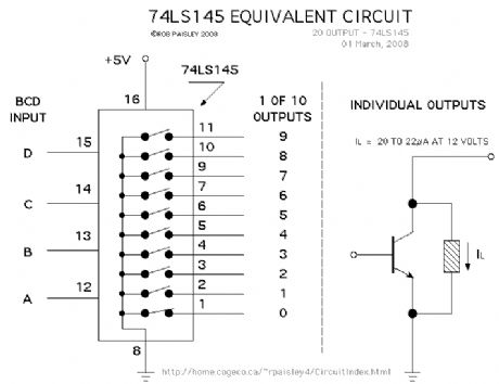 74LS145 Equivalent Output Circuit