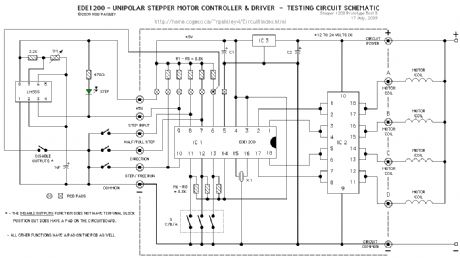 EDE1200 Stepper Controller Test Circuit