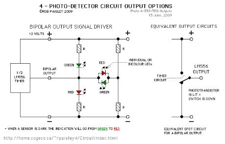Output Options For The Photo-Detector circuit