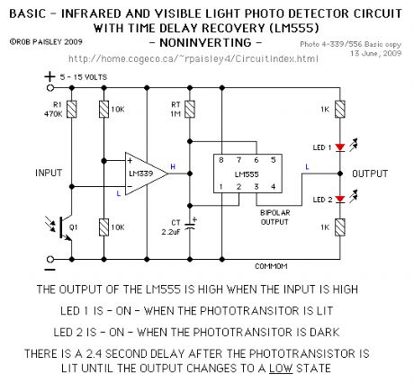 Basic Time Delay Output Detector Circuit
