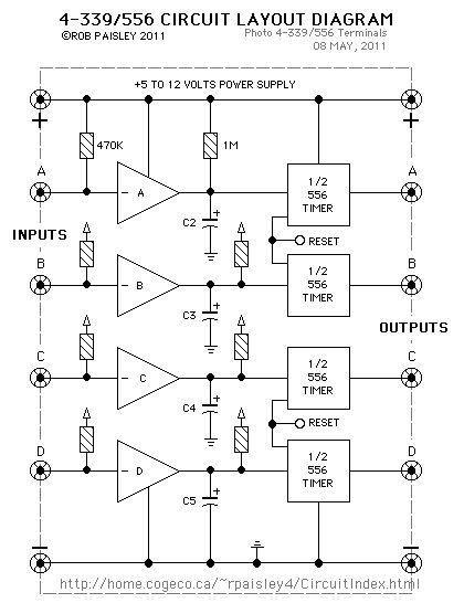 4-339/556 circuit layout diagram