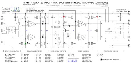 3 Amp DCC Booster Schematic