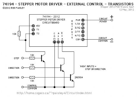 External Controls Using Transistors