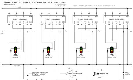 Connecting Occupancy Detectors To The 3 Light Signal Circuit