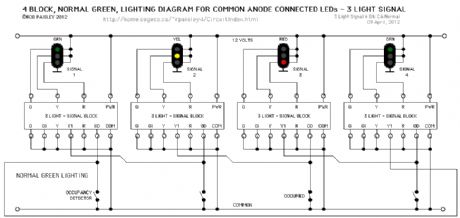 3 Light - Common Anode LED Connections