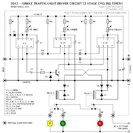 2012 - Single Traffic Light Driver Circuit