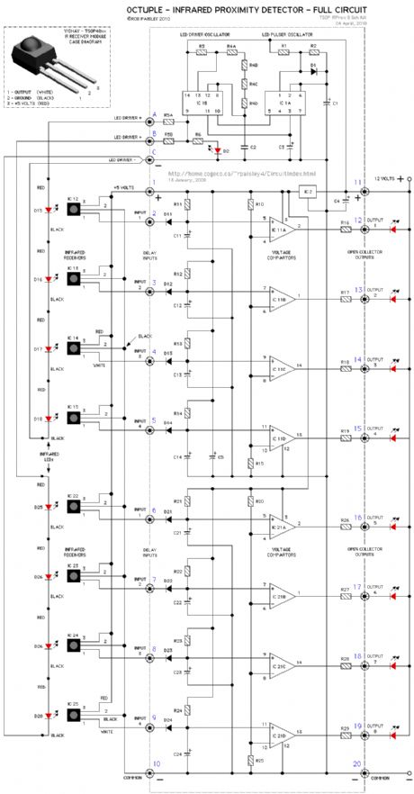 Infrared - Proximity Detector Circuit