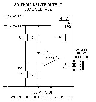 Dual Voltage Relay Driver Output Schematic