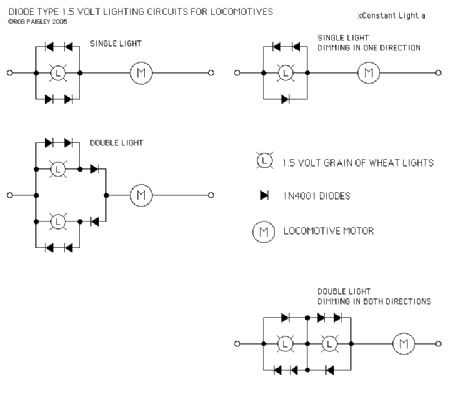 Diode Type Constant Lighting Circuits