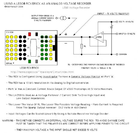 Basic Voltage Recorder Input Circuit