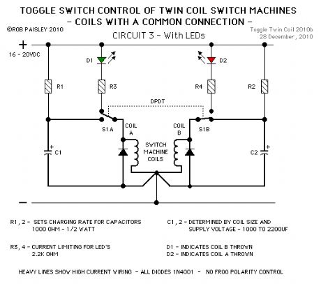 For Switch Machines With A Fixed - Coil Common Connection