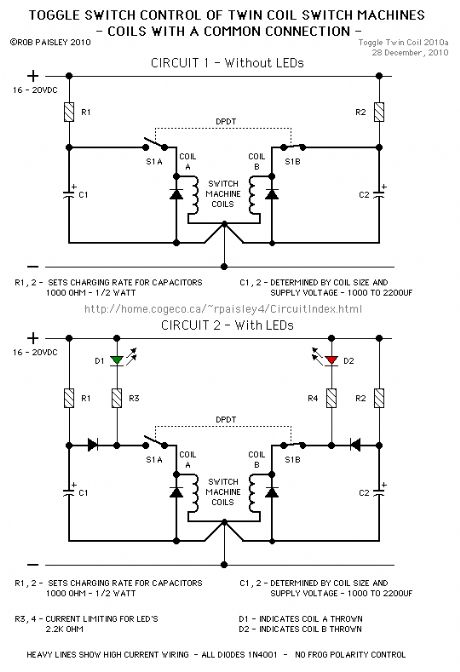 For Switch Machines With A Fixed - Coil Common Connection