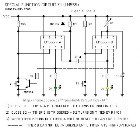 Special Function Timer Circuits (LM555) 1