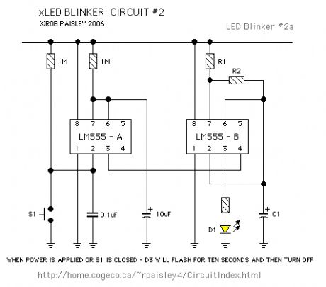 LED Blinker Circuit #2