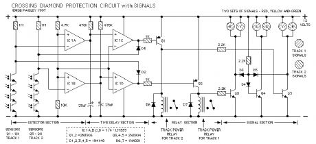 Rail Crossing Diamond Protection Circuit Schematic