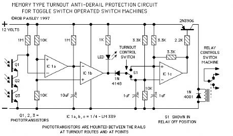 Toggle Switch Type Protection Circuit Schematic