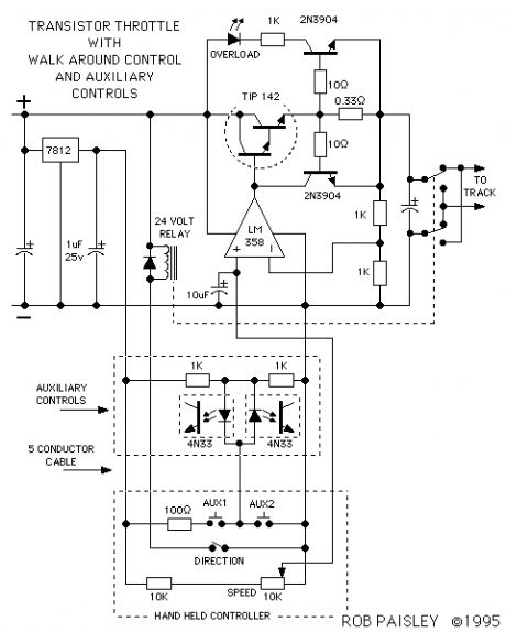 Walkaround Throttle With Auxiliary Controls Schematic