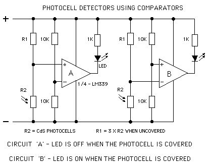 Photocell Circuits Schematic