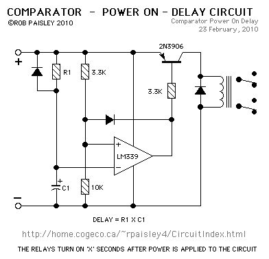 Comparator Power-On Delay Circuits